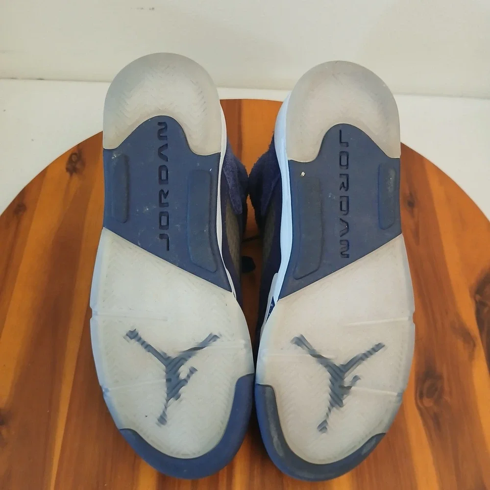 Jordan 5 Retro SE Midnight Navy Kids 6Y Blue Running Shoes Sneakers FN5452-400